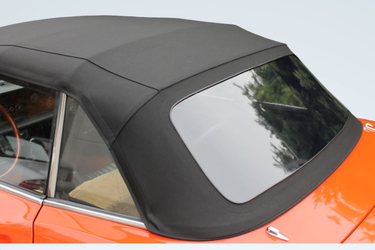 Fiat Spider 124 `78-`85 Verdeck schwarz Auto, Fahrzeug, Windschutzscheibe, Kissen, Dekoration für Zuhause