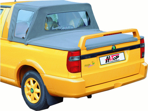 Skoda Felicia Fun pickup convertible top black Kleintransporter, Fahrzeug, Nummernschild, Auto, Stoßstange