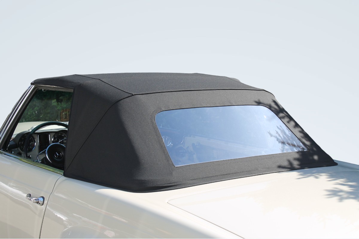 Mercedes SL W113 Verdeck schwarz Kissen, Dekoration für Zuhause, Auto, Fahrzeug, Windschutzscheibe