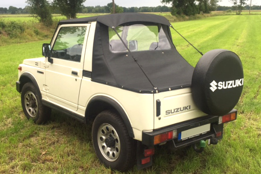 Suzuki SJ / Samurai Pick-up & Bikinitop black Kleintransporter, Fahrzeug, Maschine, Rad, Auto