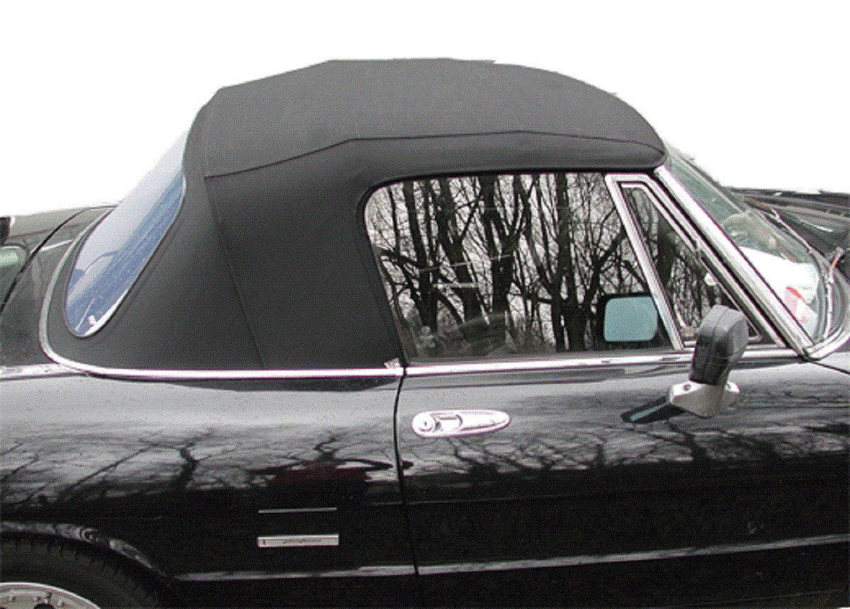 Alfa Spider Fastback Cabrioverdeck Alfa Spider Fastback convertible top black